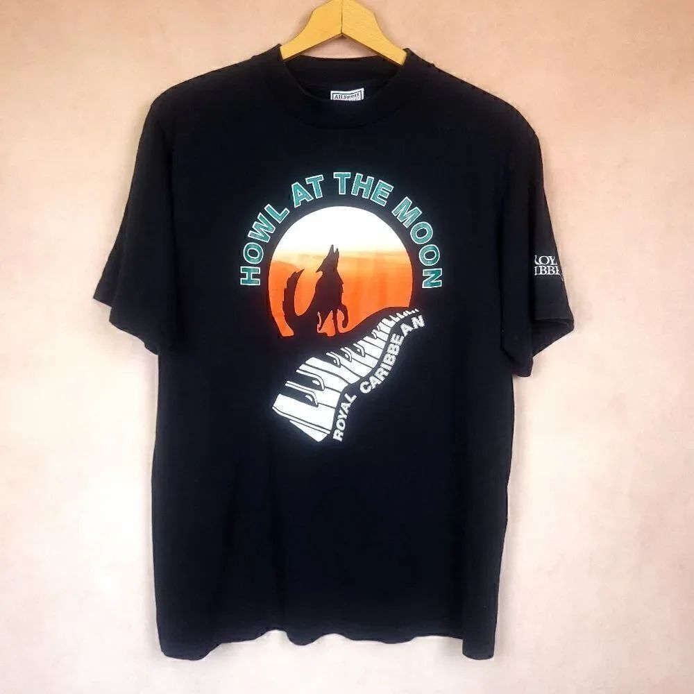 Vintage Royal Caribbean Tshirt Black Single Stitch Size Large